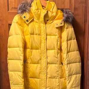 Ruff Hewn winter coat, tags removed but never worn. Has attached hood.